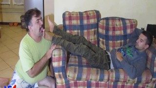 must lick the feet of his master