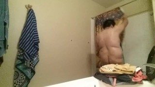 Tiny Dick Chubby Boy Loves To Show Off Before, Inside, And After Shower
