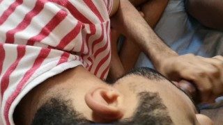 FootJob, close UP and blowjob